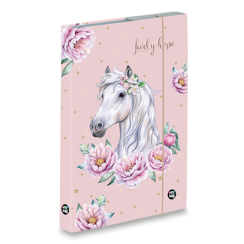 Box na sešity oxybag Kůň romantic - A5 JUMBO