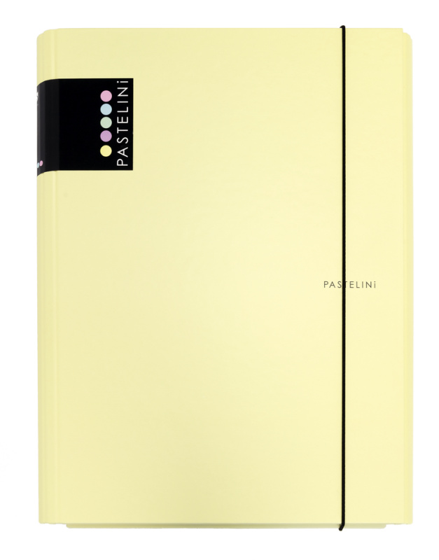 Karton P+P 3 klopy A4 lamino s gumou Pastelini žluté 7-33119