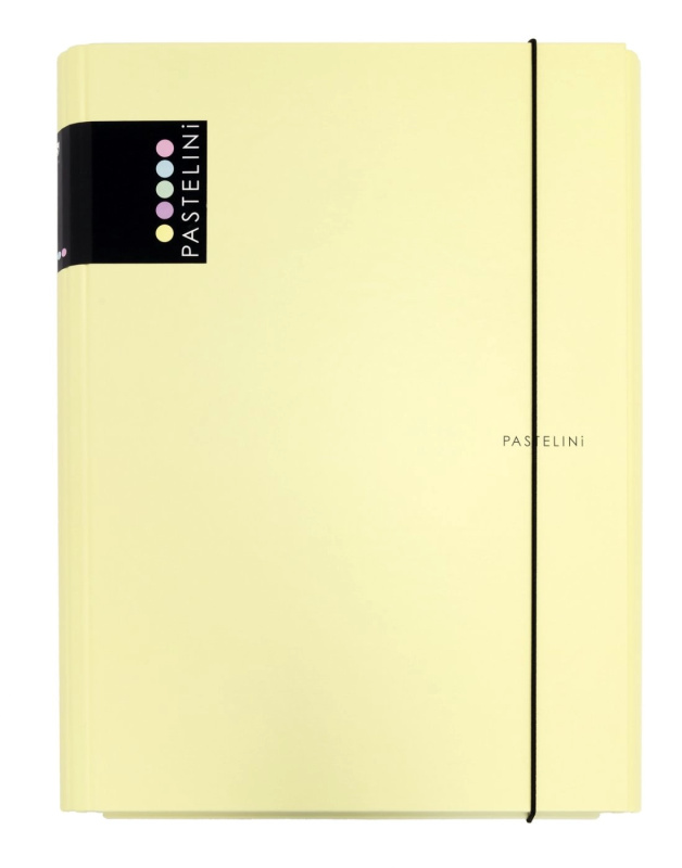 Karton P+P 3 klopy A4 lamino s gumou Pastelini žluté 7-33119