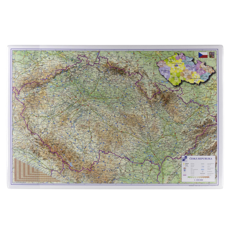 Podložka na stůl stolní mapa ČR