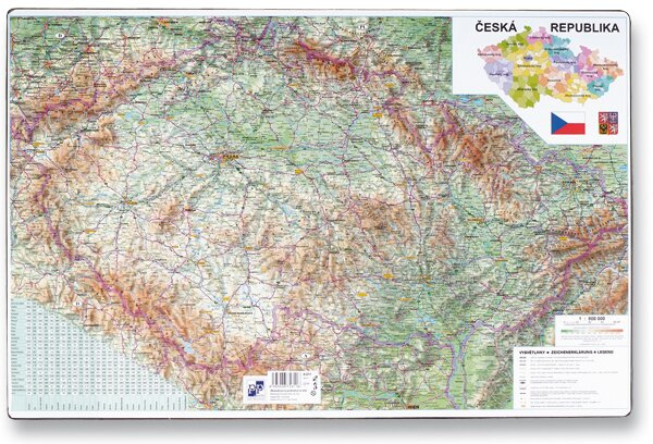 Podložka na stůl stolní mapa ČR