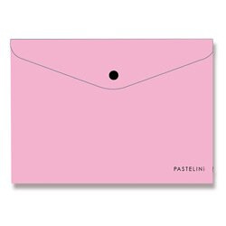 Obálka plastová s drukem A4 Pastelini růžová 402158