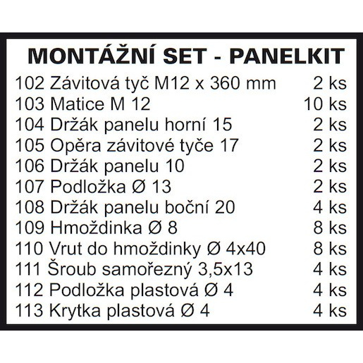Ravak Sabina panelkit 90 b2e000000n PANELKITSAB
