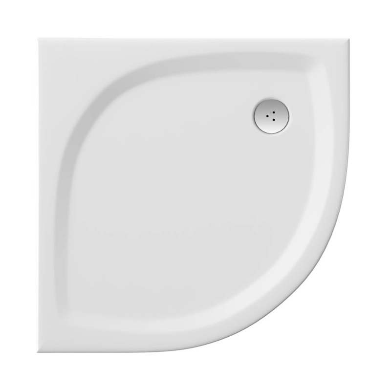 Ravak Elipso sprchová vanička čtvrtkruhová 90x90 cm litý mramor xa237711010 EL90PROFLAT0