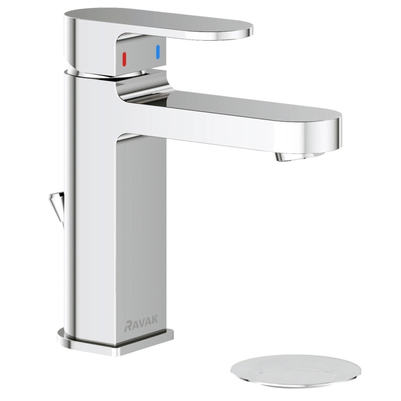RAVAK Umyvadlová baterie Chrome CR 011.00CR s výpustí, chrom, 148 mm