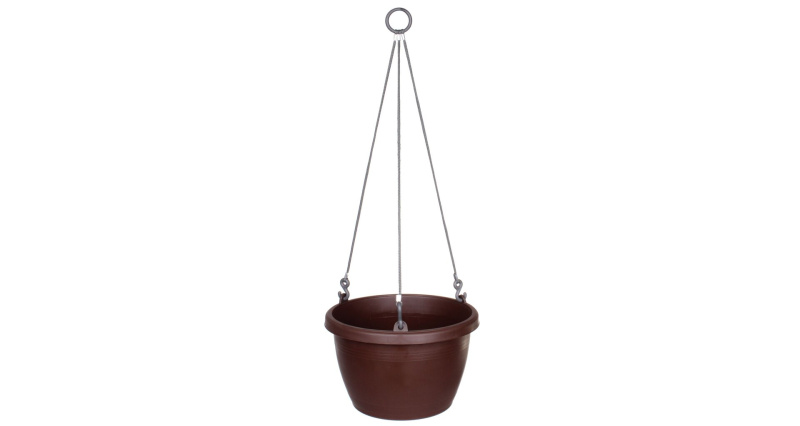 Marina závěsný květináč hnědá, 25 cm