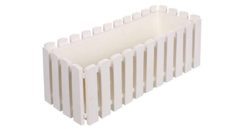 Fency truhlík bílá, 50 cm