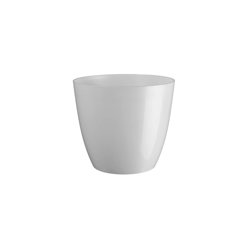 Gardenico Květináč Ella gloss Xmas peleťový bílý pr. 13 x 11,5 cm