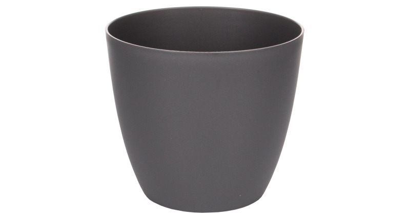 Ella Mat dekorativní květináč antracitová, 7 cm