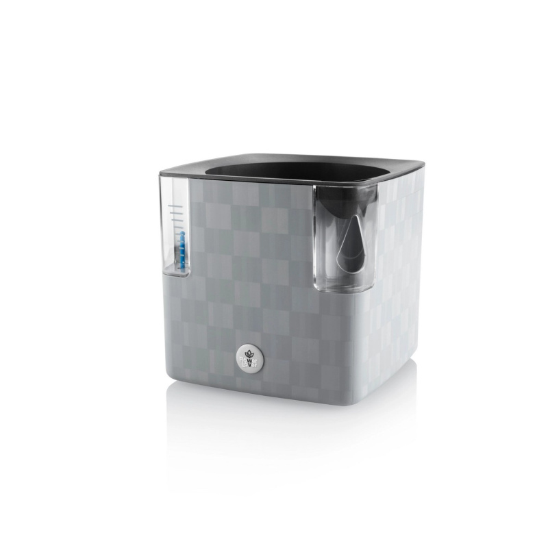 FlowerLover Květináč na bylinky Cobble 14 kamenný šedý, 145 x 145 x 140 mm