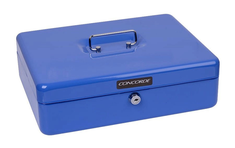 Kovová pokladna CONCORDE 35, modrá CONCORDE