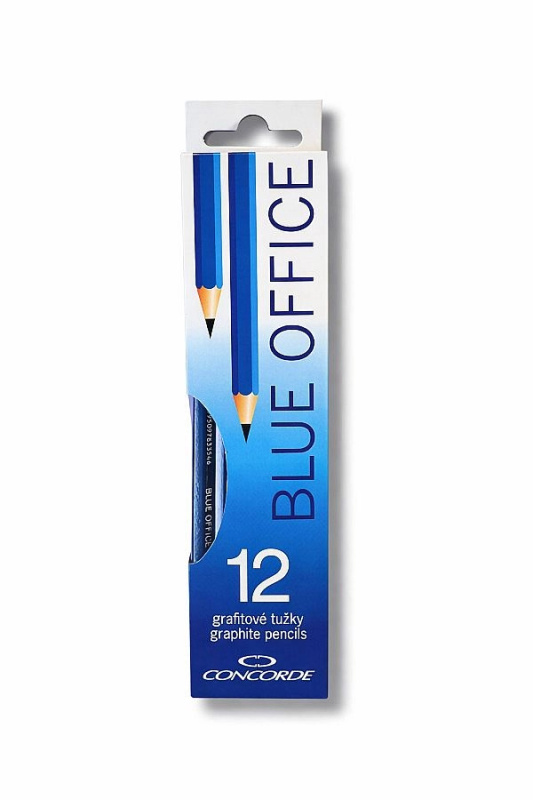 Grafitové tužky CONCORDE Blue Office č.2/HB, 12ks CONCORDE