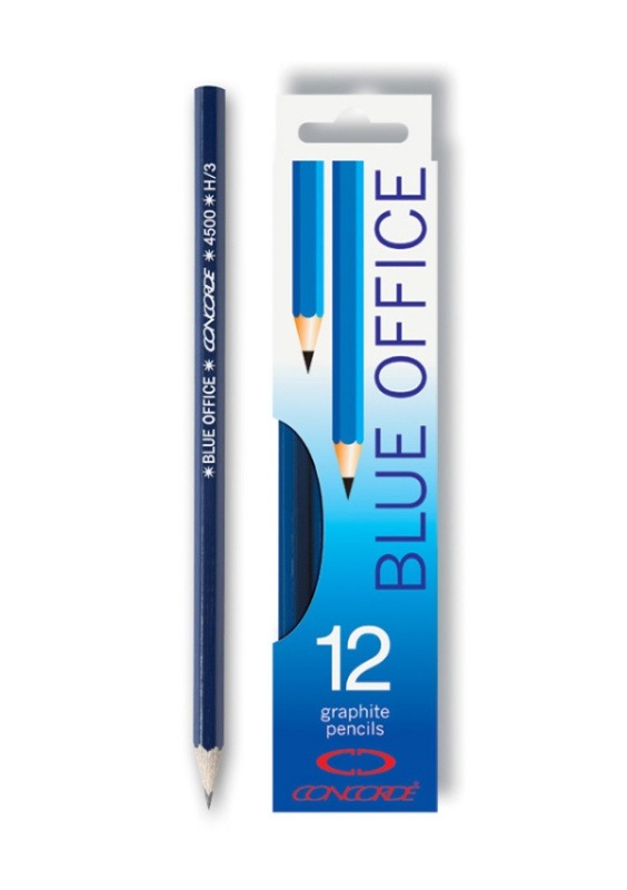 Grafitové tužky CONCORDE Blue Office č. 3 /H/, 12ks CONCORDE