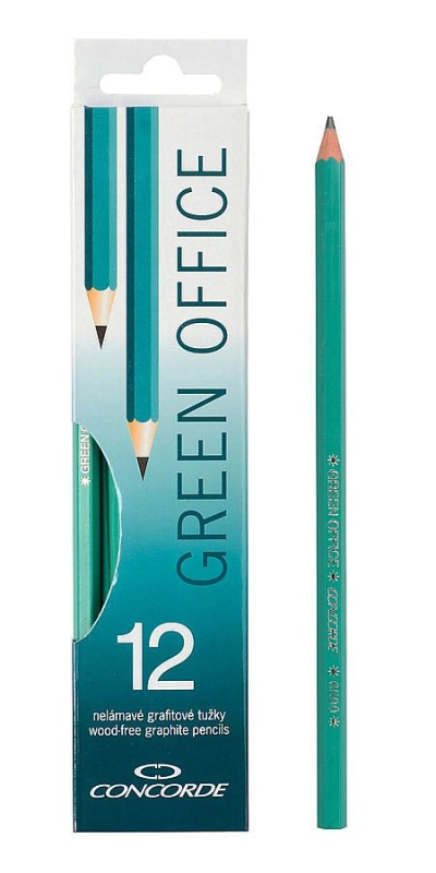 Grafitové tužky CONCORDE Green Office č. 2 /HB/, 12ks CONCORDE