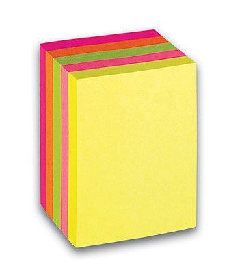 Samolepicí bloček CONCORDE 51x38mm, 5x60l., neon CONCORDE