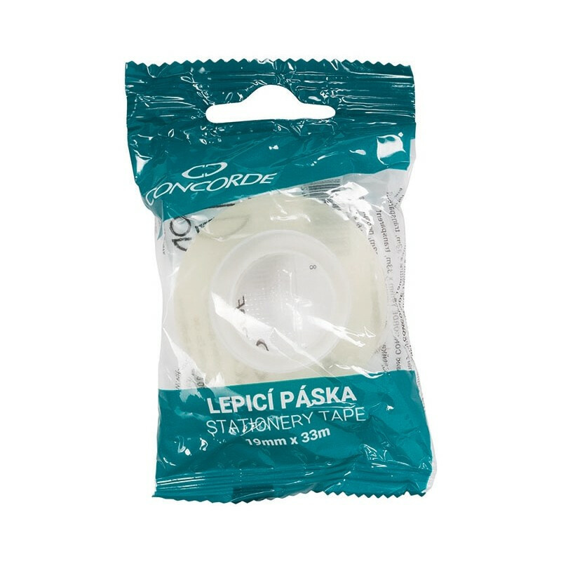 Lepicí páska CONCORDE 19mm x 33m, transparentní CONCORDE