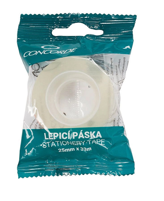 Lepicí páska CONCORDE 25mm x 33m, transparentní CONCORDE