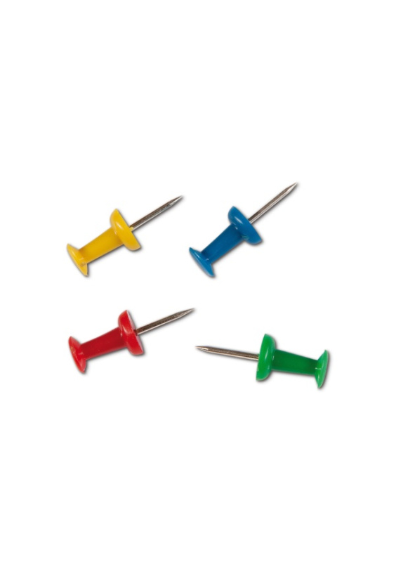 Mapové špendlíky CONCORDE, dóza 100ks, barevné CONCORDE