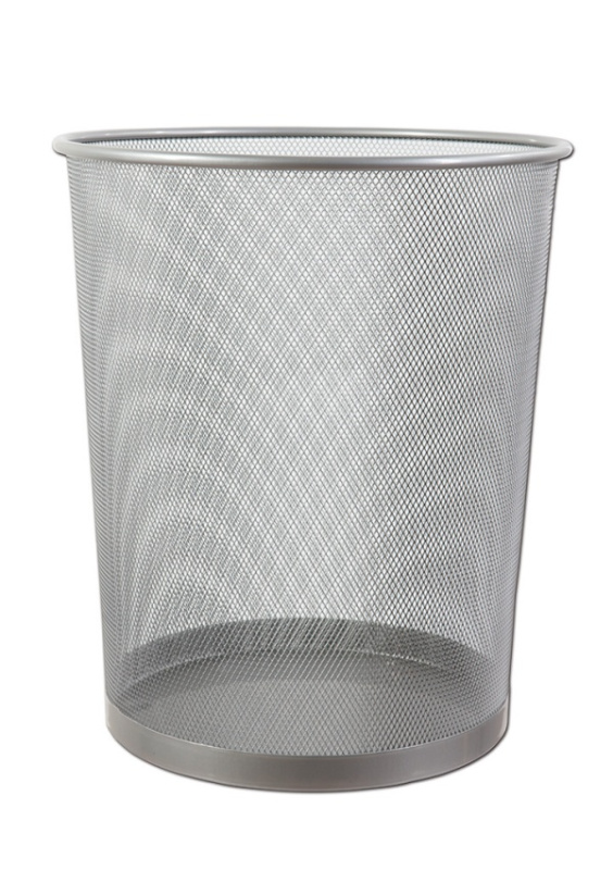 Kovový odpadkový koš CONCORDE, malý, stříbrný CONCORDE