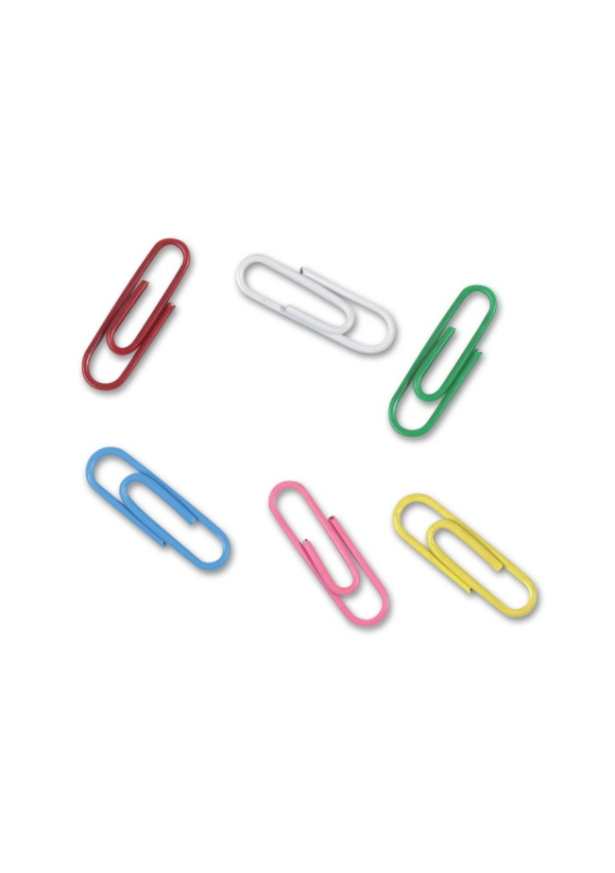 Dopisní spony CONCORDE 33mm, 100 ks, barevné CONCORDE