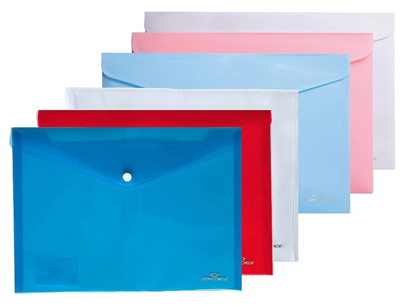 Spisové desky CONCORDE s drukem A4, mix barev CONCORDE