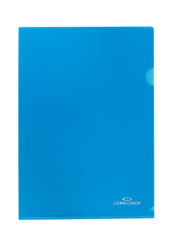 Zakládací obal CONCORDE A4 "L" 180mic, 10ks, modrá CONCORDE