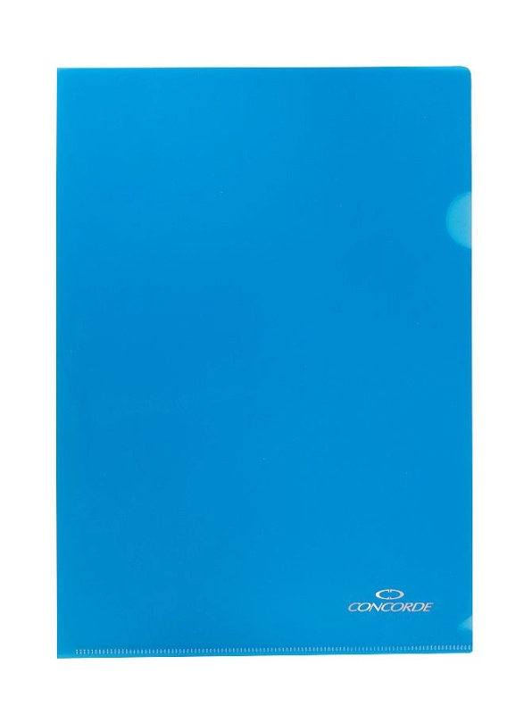 Zakládací obal CONCORDE A4 "L" 180mic, 10ks, modrá CONCORDE