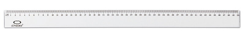 Pravítko Concorde 50cm, závěs, transparentní