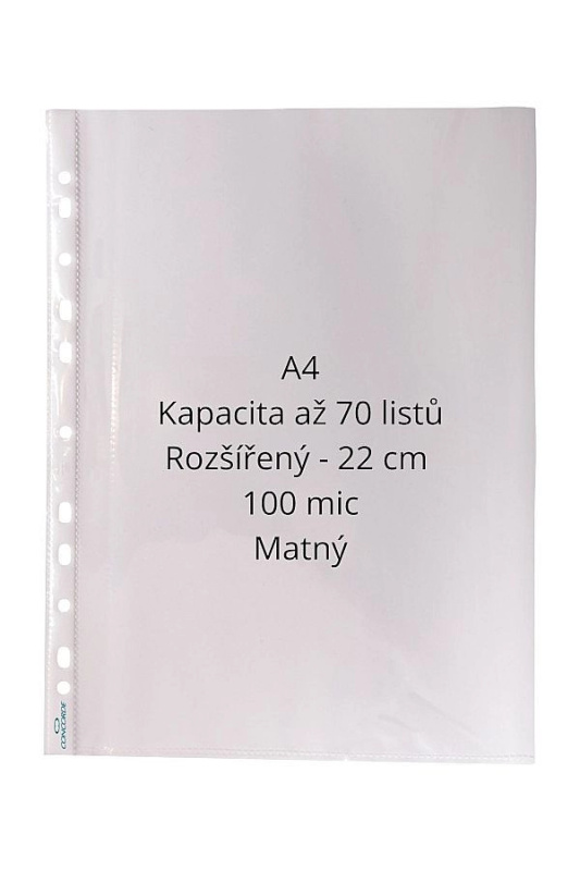 Prospektový obal CONCORDE A4, 100mic, 50ks, matný CONCORDE