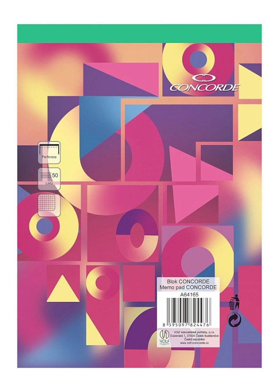 Blok CONCORDE A5 čtvereček, 50 listů