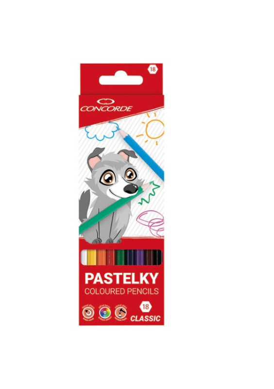 Pastelky CONCORDE Classic 18 ks CONCORDE