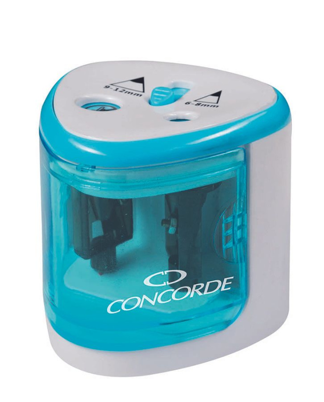 Ořezávátko CONCORDE Duo, na baterie, modrá CONCORDE