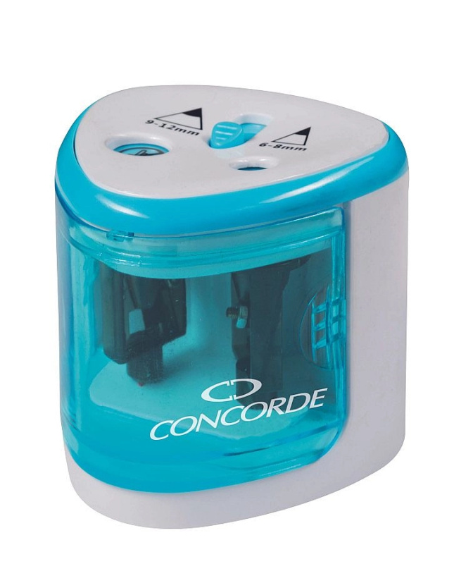 Ořezávátko CONCORDE Duo, na baterie, modrá CONCORDE