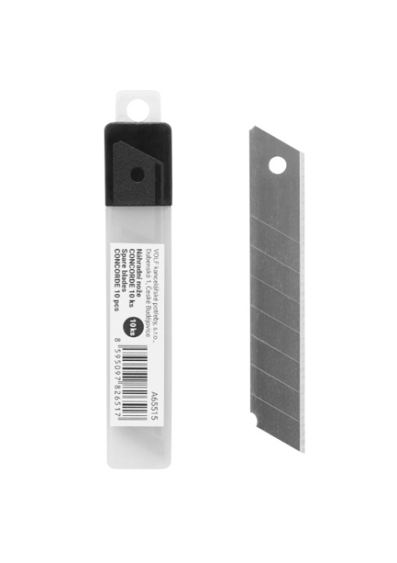 Náhradní nože CONCORDE 10ks, 18mm /velké/ CONCORDE