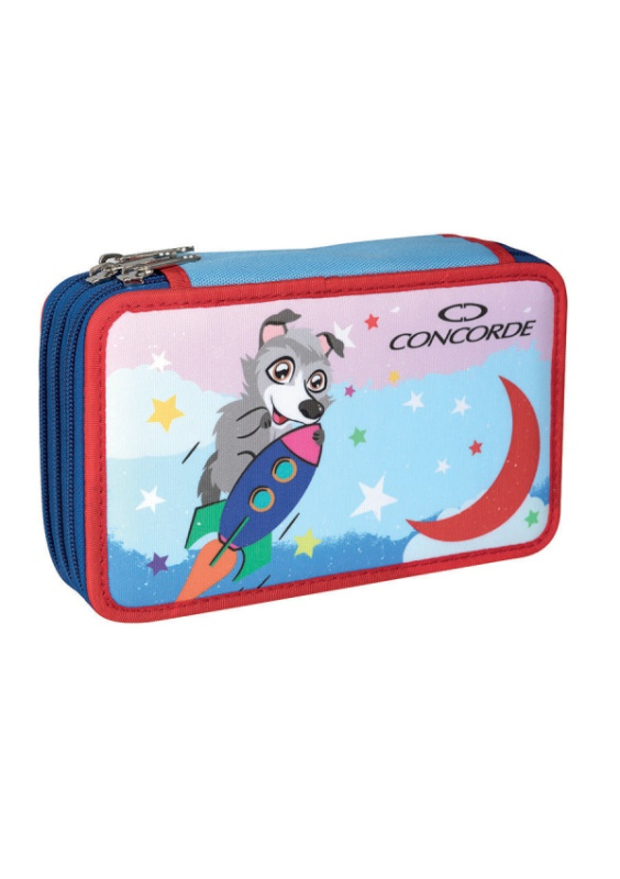 Penál CONCORDE Volfík 3 patra, asort CONCORDE