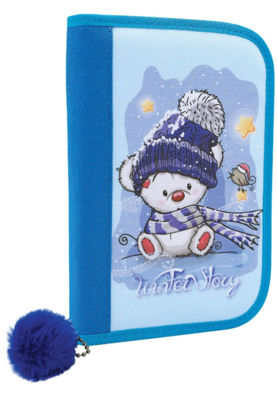 Penál CONCORDE Winter Story,1 patro, modrá CONCORDE