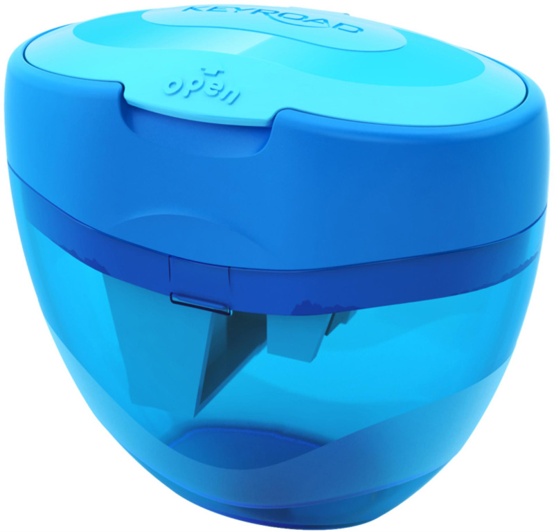 Ořezávátko KEYROAD TRI Plus - plast, modré
