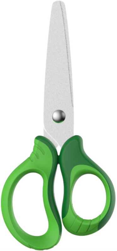 Dětské nůžky KEYROAD Soft - 12,5cm, displej, zelené