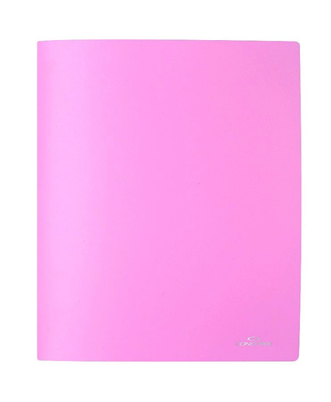 Pořadač CONCORDE 4 kroužkový A4, pastel růžová CONCORDE