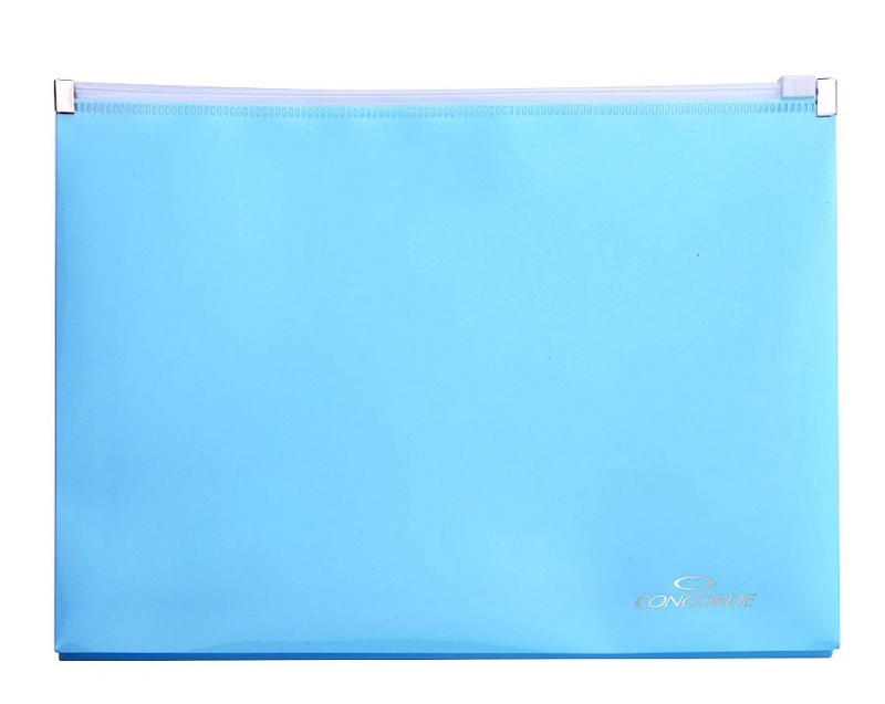 Concorde - spisovka se zipem - A5, modrá