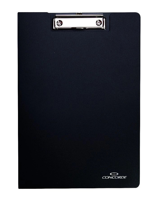 Desky CONCORDE s klipem A4, černá CONCORDE