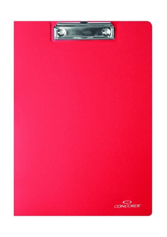Desky CONCORDE s klipem A4, červená CONCORDE