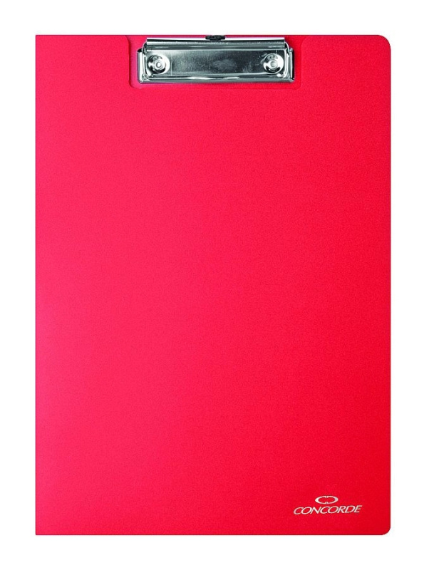 Desky CONCORDE s klipem A4, červená CONCORDE