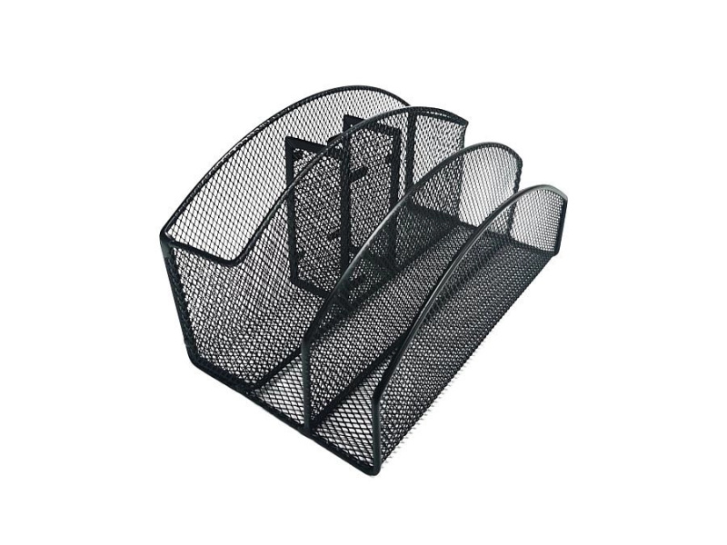 Kovový organizér CONCORDE, 5 přihrádek, černý CONCORDE