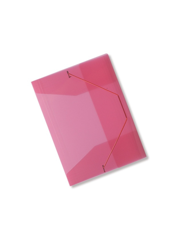 Spisové desky CONCORDE s gumou A4, transp. červená CONCORDE