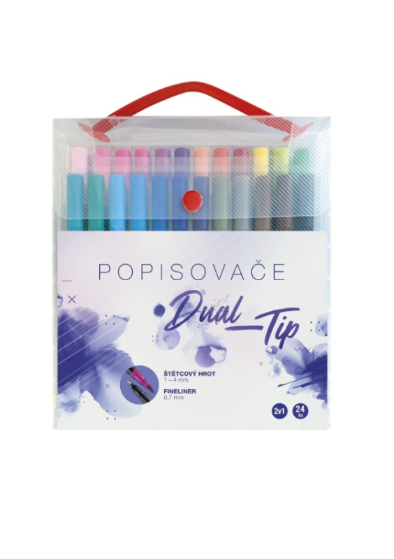 Concorde Sada popisovačů Dual-Tip - 24 ks box
