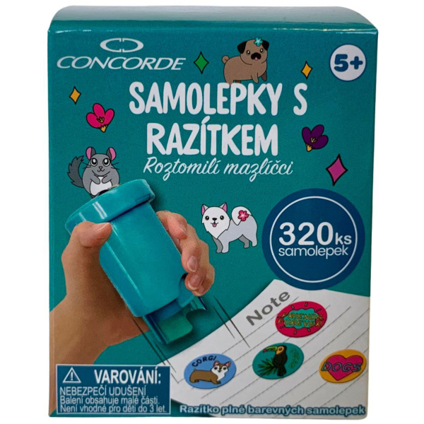 Samolepky s razítkem CONCORDE - Roztomilí mazlíčci