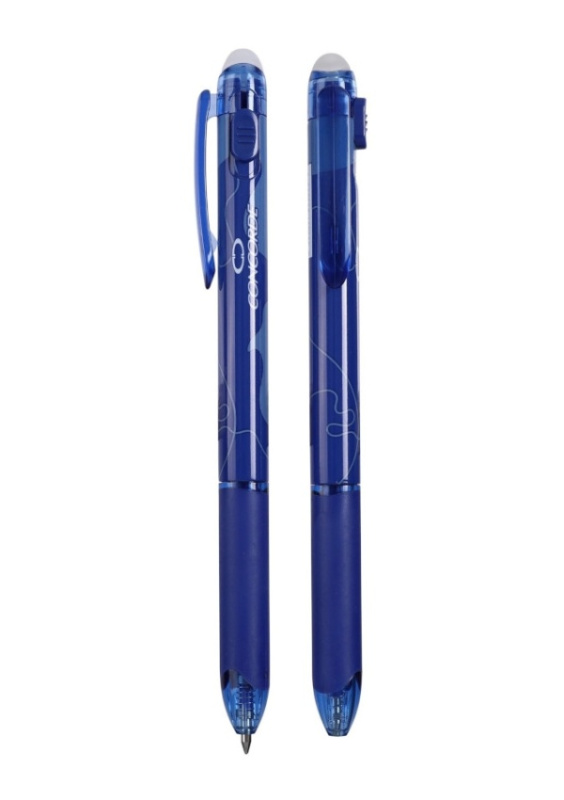 Gelové pero CONCORDE Trix Click II gumovatelné, modré CONCORDE