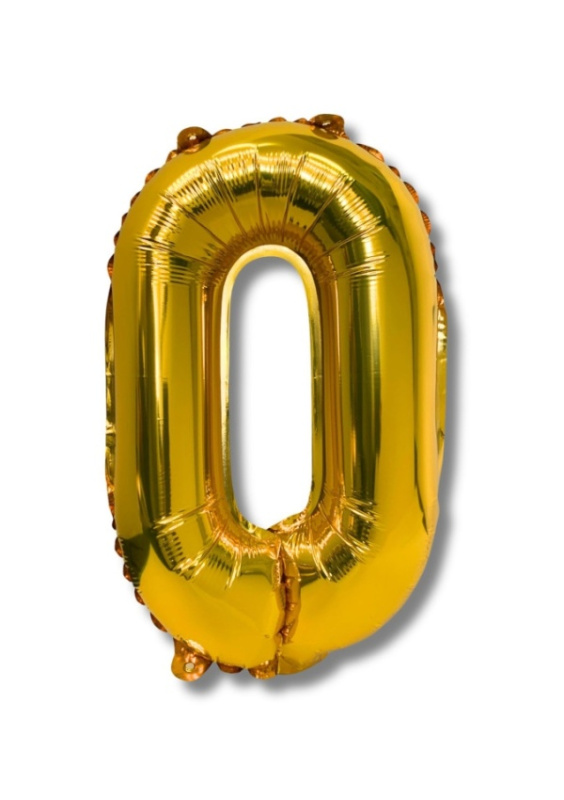 Balónek CONCORDE fóliový 40cm, č.0, zlatá CONCORDE