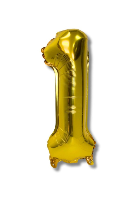 Balónek CONCORDE fóliový 40cm, č.1, zlatá CONCORDE